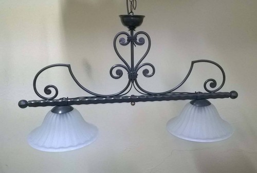 Lampadario bilancia ferro - lampadario,