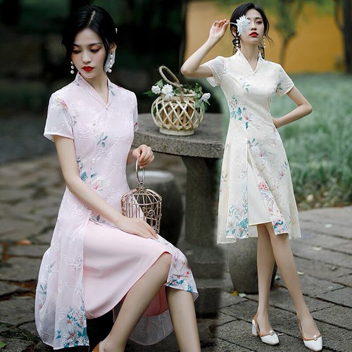 Abito estivo cheongsam donna - abito,