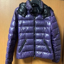 MONCLER BADY Patch Piumino Giacca Cappotto Blusa Donna Taglia 00 Viola