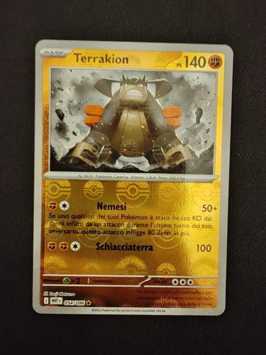 Carta pokemon terrakion - pokemon,