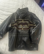 Giacca di pelle nera con