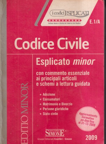 Codice civile esplicato minor - civile,