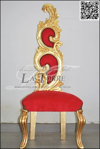 Poltrona trono barocco sedia