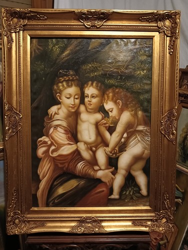 Vecchio dipinto olio - dipinto,olio, su