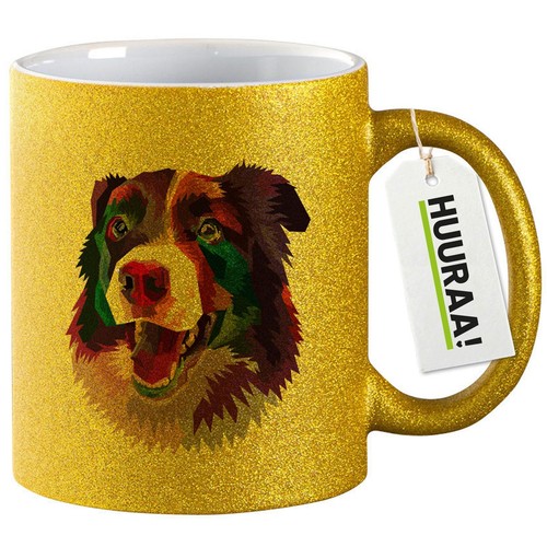 Tazza glitter border collie