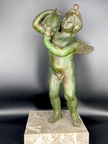 Scultura bronzo putto - -,