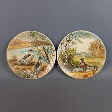 Piatti Ceramica Artistica Bozzola Galliatese Paesaggio Fagiani Dipinti A Mano