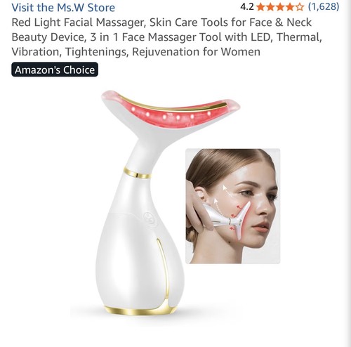 Massaggiatore viso luce rossa - massaggiatore,