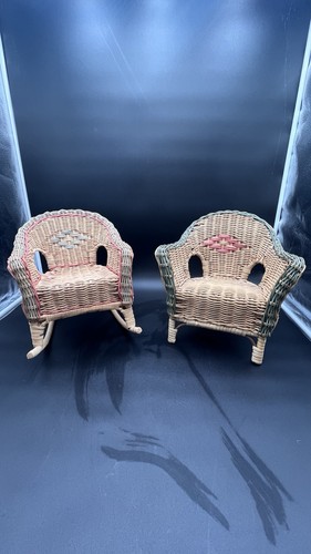 Coppia sedie vintage vimini - coppia,