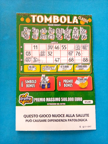 Gratta vinci gioco - gratta, tombola