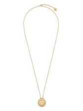 Collana catena lunga Medusa pendente sfera sfera incisa logo Versace nuova con scatola $895