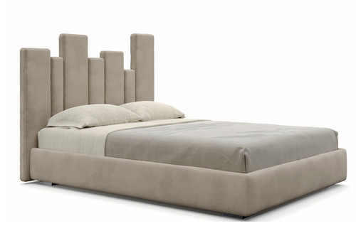 Letto matrimoniale rivestito - matrimoniale,