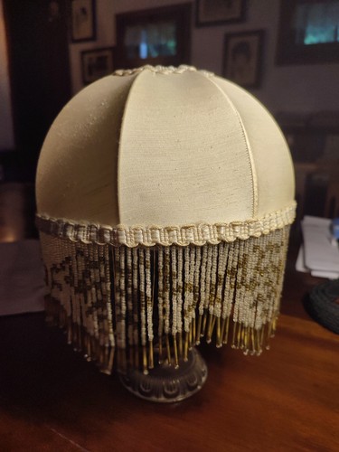 Abatjour vintage con frange - abatjour,