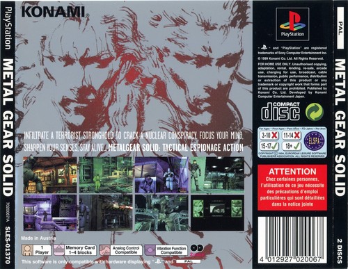 Metal gear solid ps1 - solid, solo