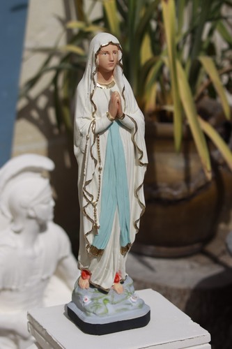 Statua madonna lourdes 40cm - lourdes, in