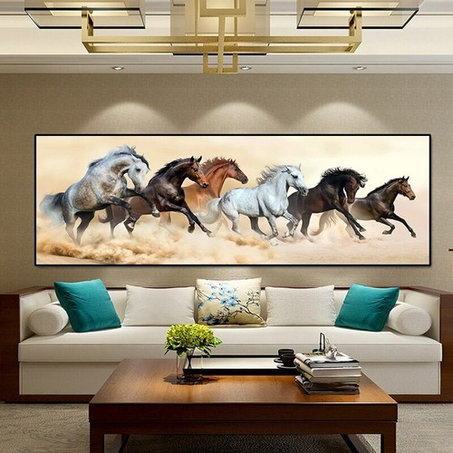 Quadro tela sei cavalli - tela,