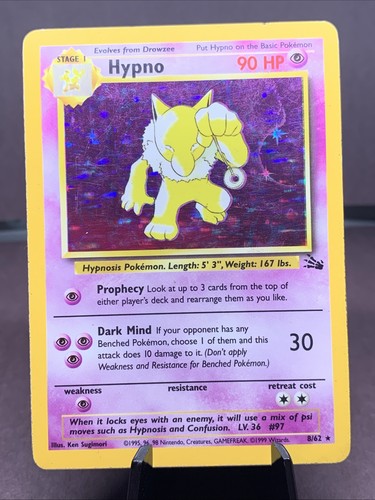 Pokémon tcg hypno fossil - tcg,