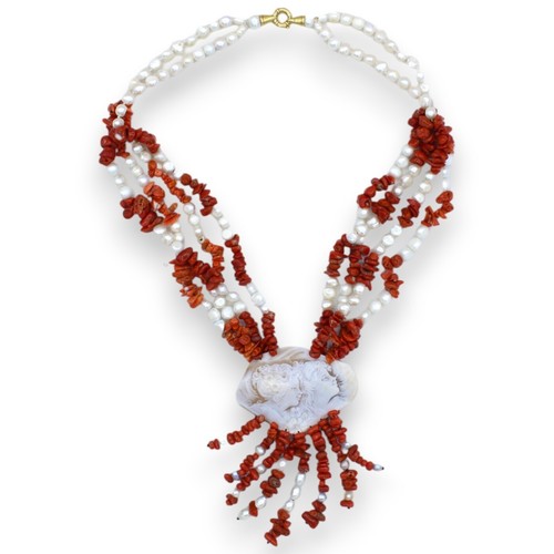 Collana perle scaramazze e - collana,