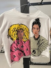 T-shirt  Maglietta Maglia Donna Ragazza Zara Estate Cotone Bianca Colorata Corta