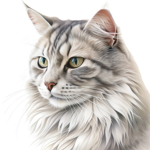 Adesivi gatto siberiano - 5,