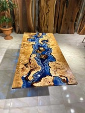 Tavolo fiume epossidico noce
