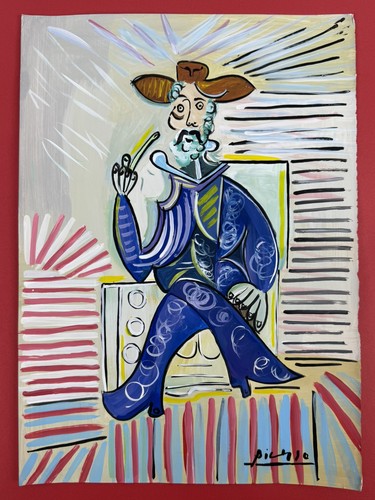 Pablo picasso drawing paper - on,