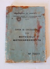 Libretto Carta di Circolazione