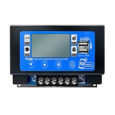 Regolatore di Carica Solare Bluetooth 60A MPPT con Display LCD, Doppia USB,6884