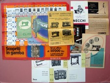 Materiale pubblicitario Macchine da Cucire Singer Necchi PFAFF Caser anni'50-'60