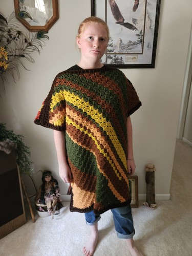 Poncho fatto mano - poncho,