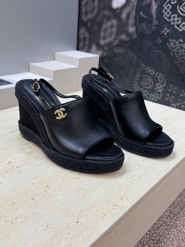 Sandali con zeppa chanel - con,