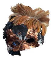 Maschera piuma copricapo