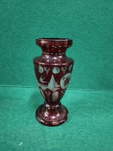 Vaso cristallo boemia - cristallo, rossa