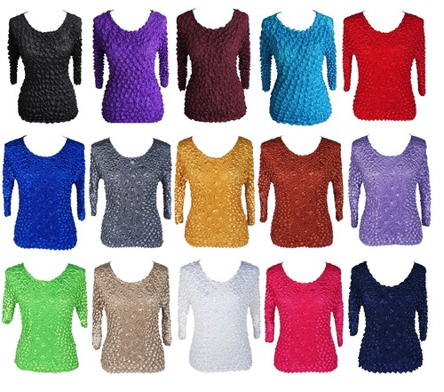 Camicetta donna popcorn - , manica