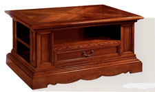 TAVOLINO DA SALOTTO IN LEGNO COLORE NOCE PIANO INTARSIATOxSOGGIORNO SALOTTO 1028