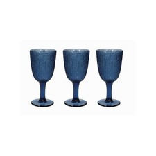 Set 3 Calici Davor blu 25 cl