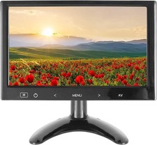 WHOLEV Monitor CCTV da 9 pollici HD 1024 x 600 a colori con pulsante touch
