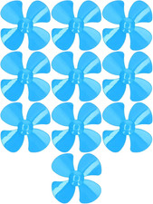 in Plastica 10 Pezzi 4 Pale