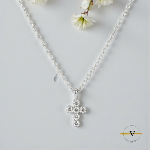Collana donna con - con, croce