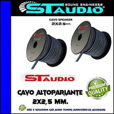 Cavo al metro Altoparlante Speaker 2x2,5m filo 2x2,5mm RN hi-fi car Audio SPL x
