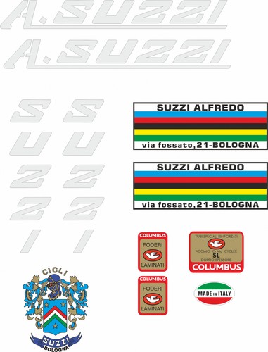 Adesivi telaio suzzi vintage - suzzi,