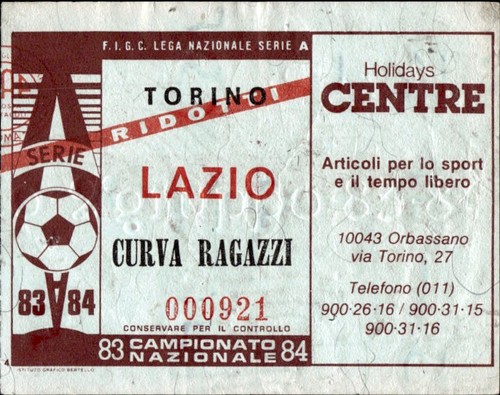 Biglietto stadio torino lazio - torino,