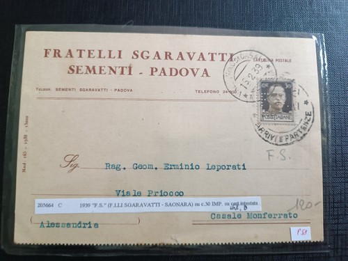 Regno perfin 1939 - perfin, fratelli