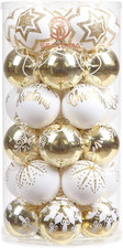 Set Palla Di Natale 60Mm/2.36" Ornamento Raffinato Adattano a Tema Di Colore a C