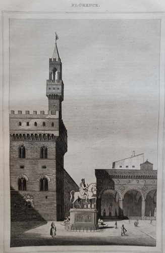 Stampa antica palazzo vecchio - stampa,