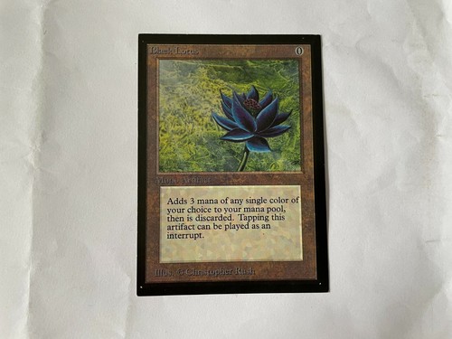 Black lotus mtg - black,