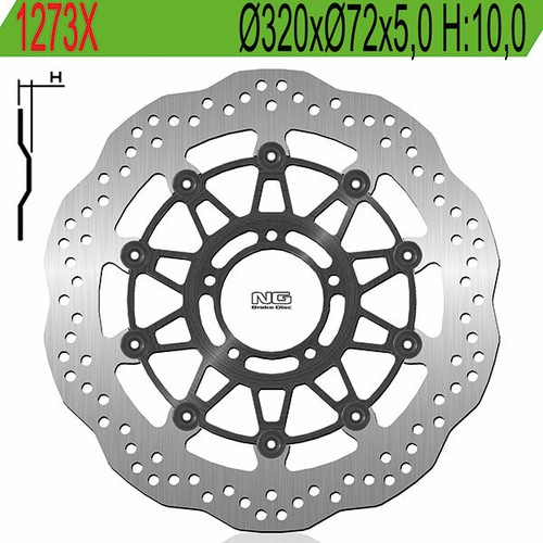 Disco freno anteriore 1273x - freno,