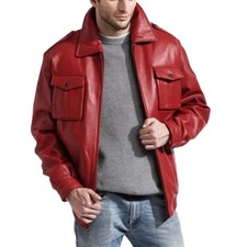 Giubbotto bomber uomo pelle