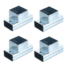 Kit Staffe Gazebo 3 Vie, Staffe Angolari per Legname 1,6" x 0,83" (Confezione da 4)