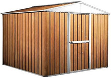 Box in Acciaio Zincato Casetta Da Giardino in Lamiera 2.76 X 2.60 M X H2.12 M - 